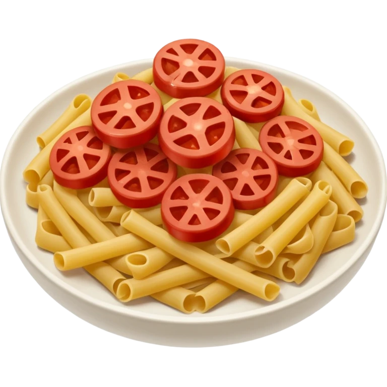 Pasta vermelha com papel emoji