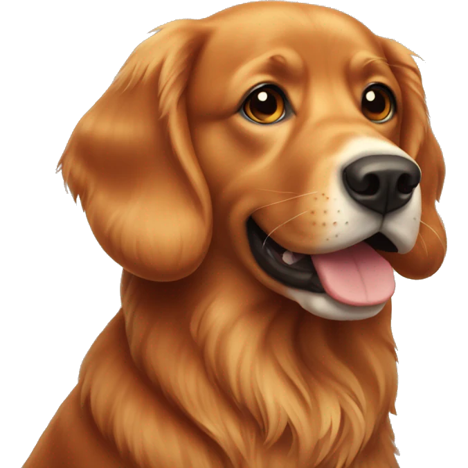 red retriever dog emoji
