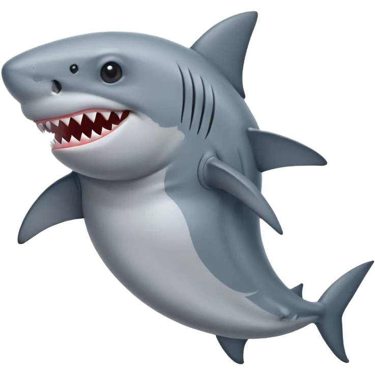 Pregnant shark emoji