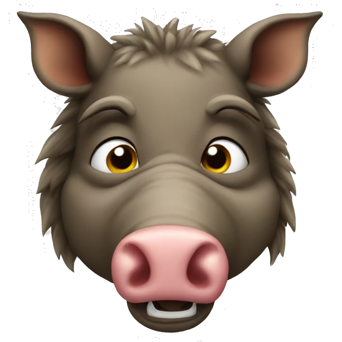 boar,  emoji