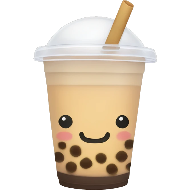 a simple bubble tea cup emoji