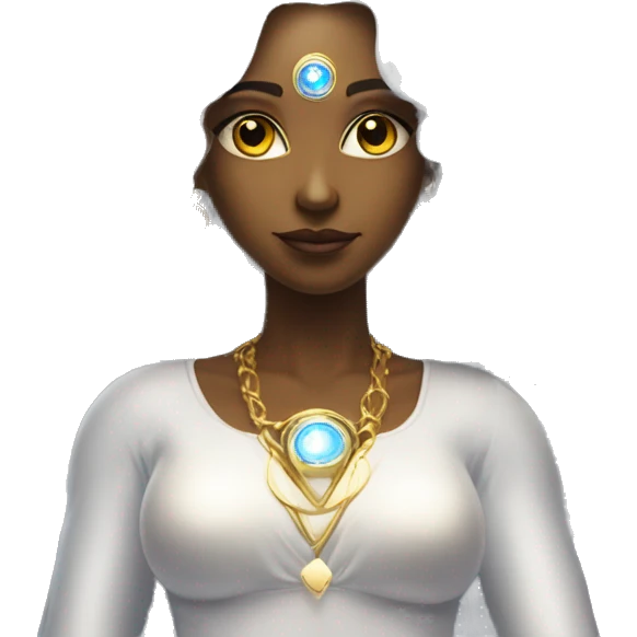 angelic diva third eye guardian of interdimensional temple emoji