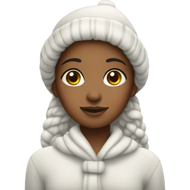 Cozy clean girl Christmas emoji