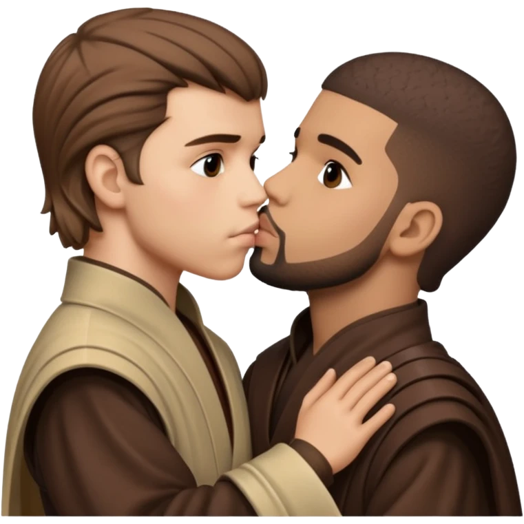 Anakin skywalker and drake kissing emoji