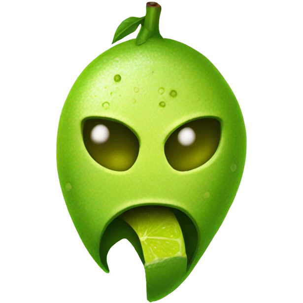 Lime that is sick emoji