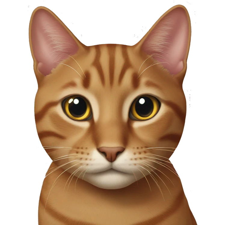 Cut marron cat emoji
