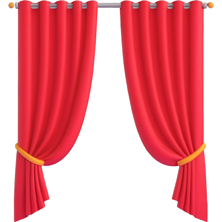 curtain plain  white emoji