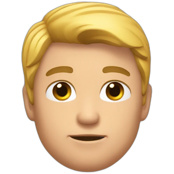 Garçon musclé chauve emoji
