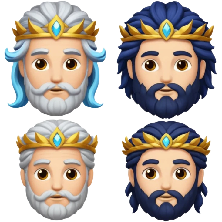 dionysus, zeus, and dionysus’ mother emoji