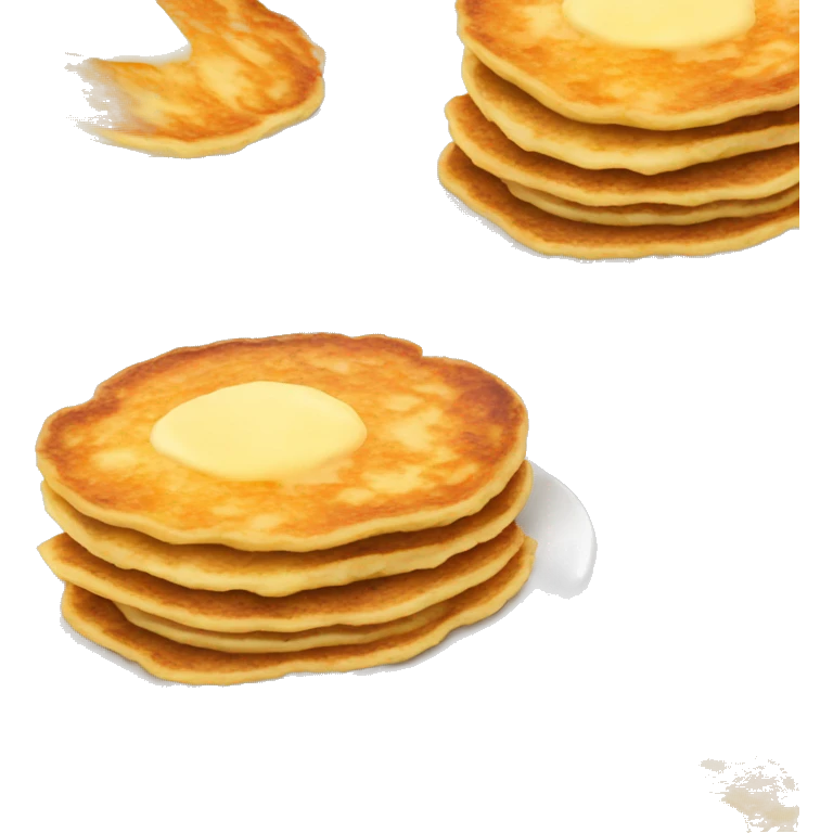 potato pancakes on plate isolated emoji