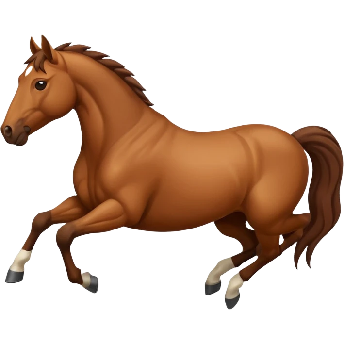 Horse backflipping emoji