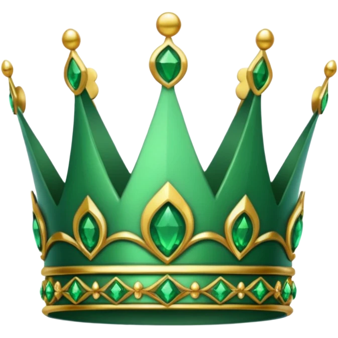 crown made of emerald emoji