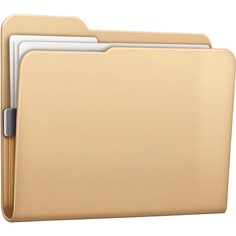 realistic file folder  emoji