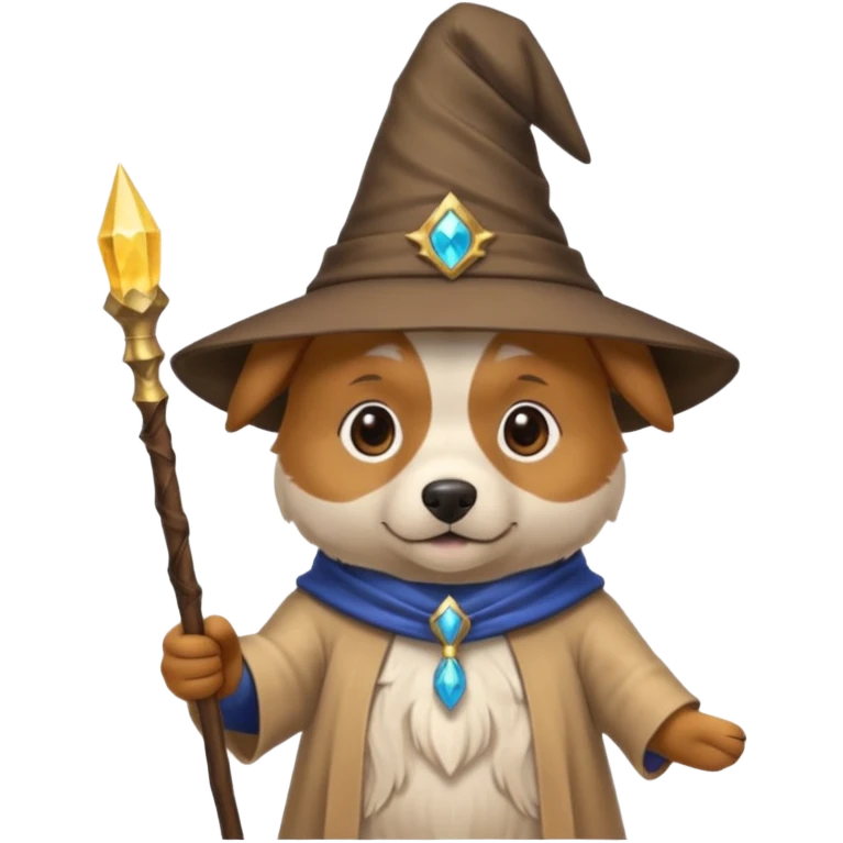 Dog wizard emoji