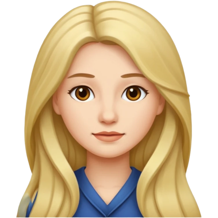 Femme cheveux longs emoji