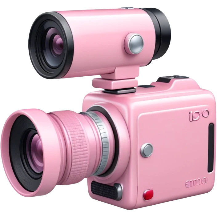 Light pink video camera emoji