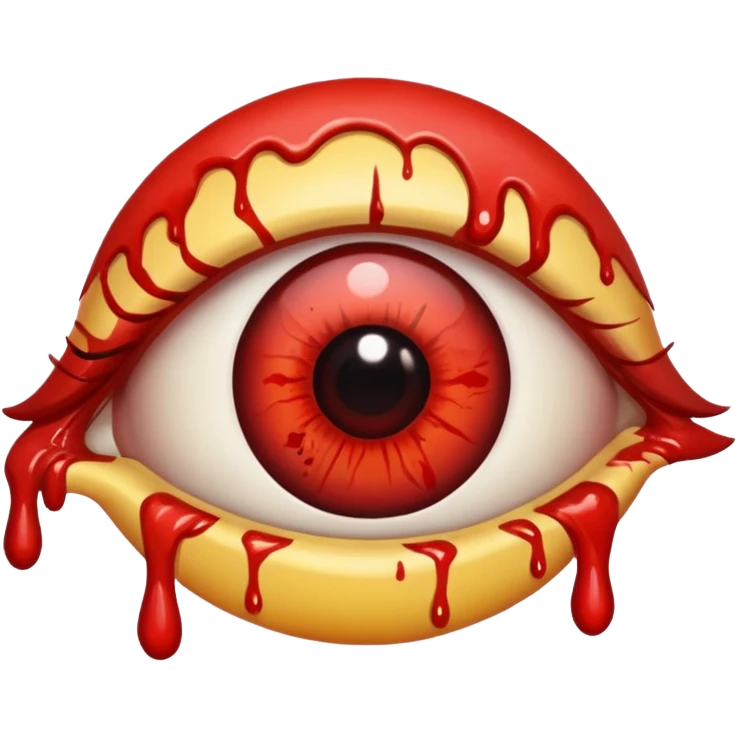 Bloody eye emoji