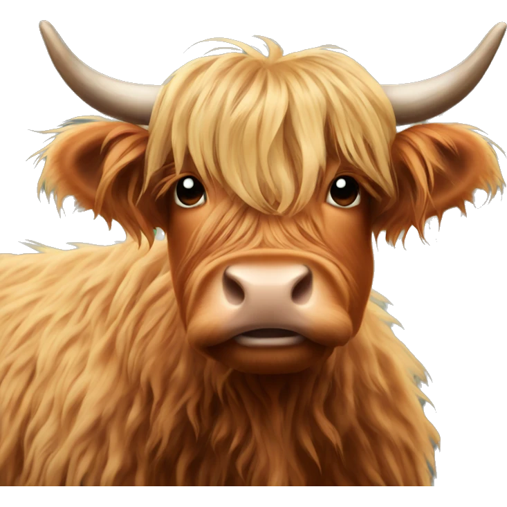 Highland cow  emoji