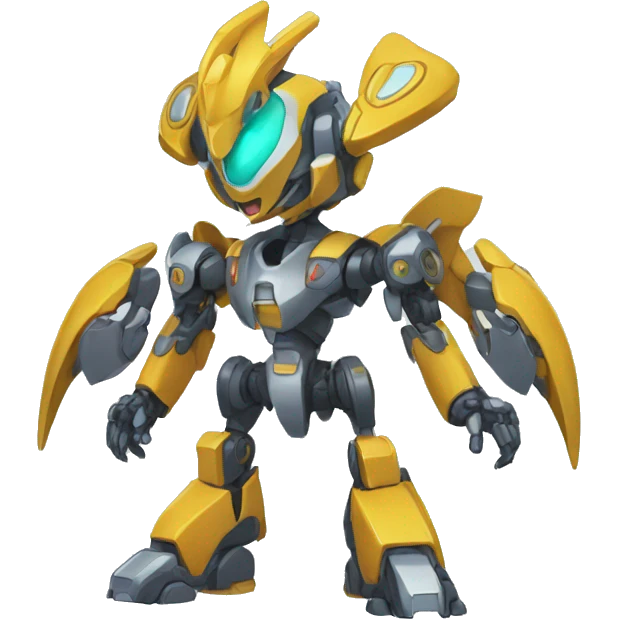 Futuristic Mechanical Pokémon-Medabot-Dragon full body emoji