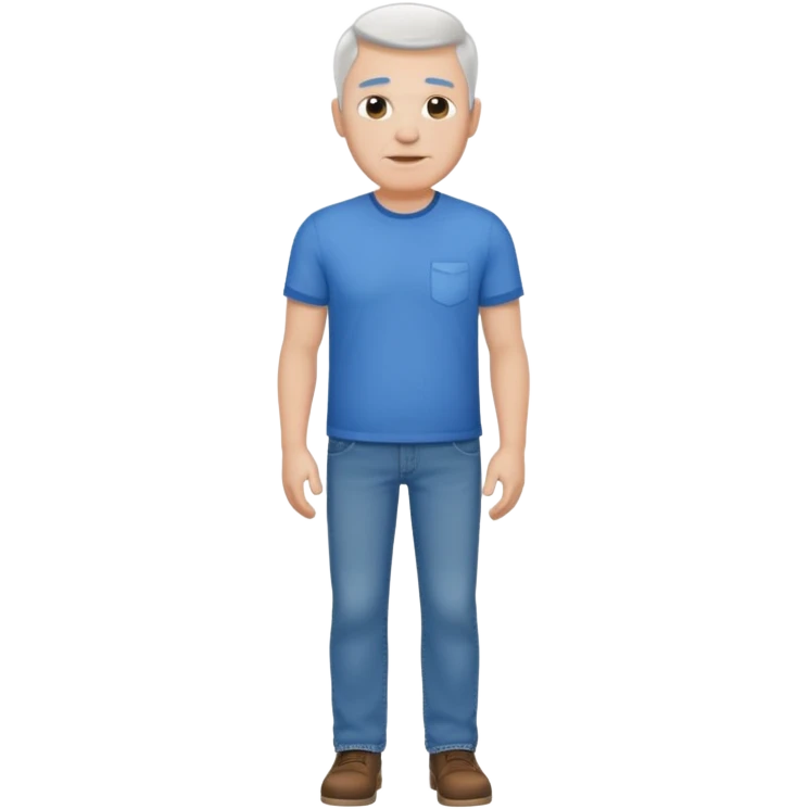 Dad full body. White. emoji