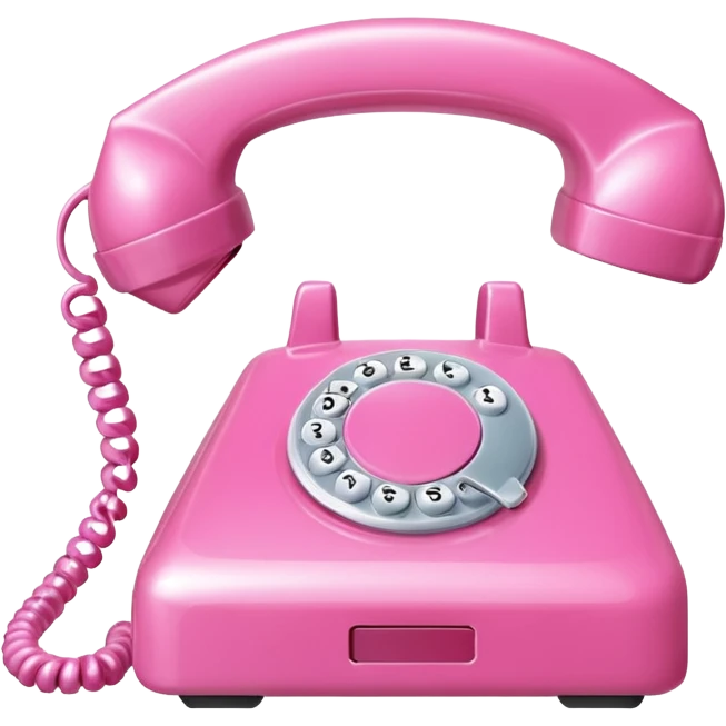 pink phone call caller id bubble emoji