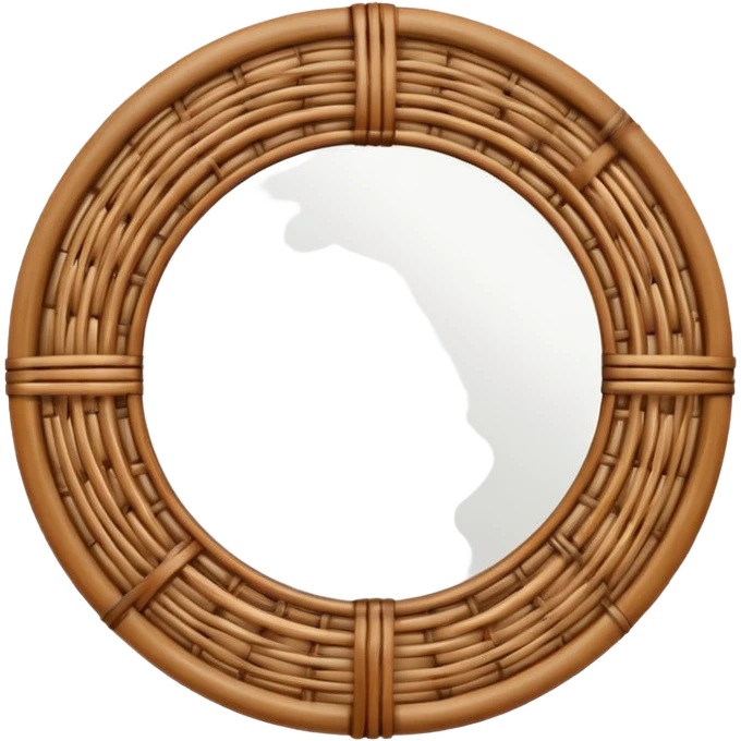 Rattan mirror emoji