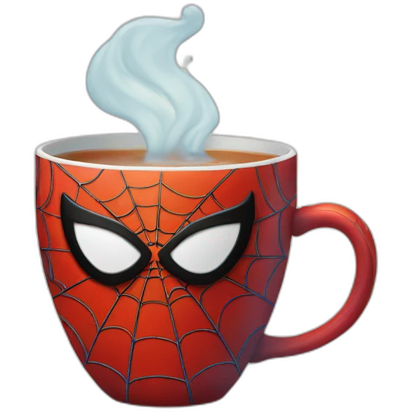 spider man tea emoji