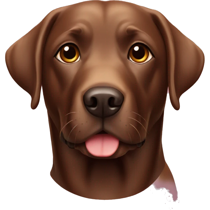 Labrador chocolat emoji