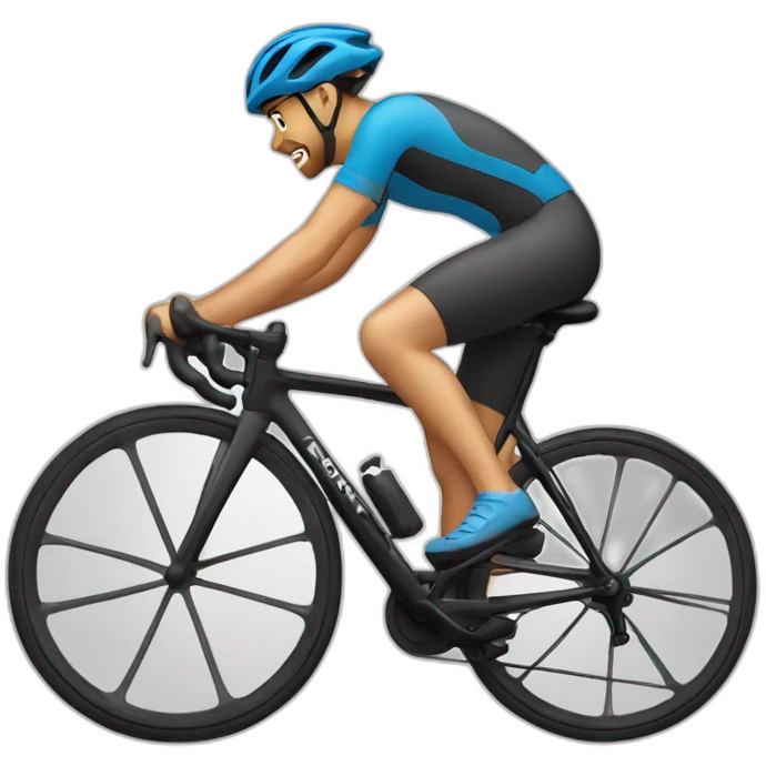 Ciclista cargando pila emoji