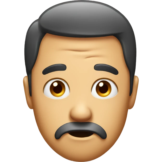 Face emoji person raising eyebrow but confused interested  emoji