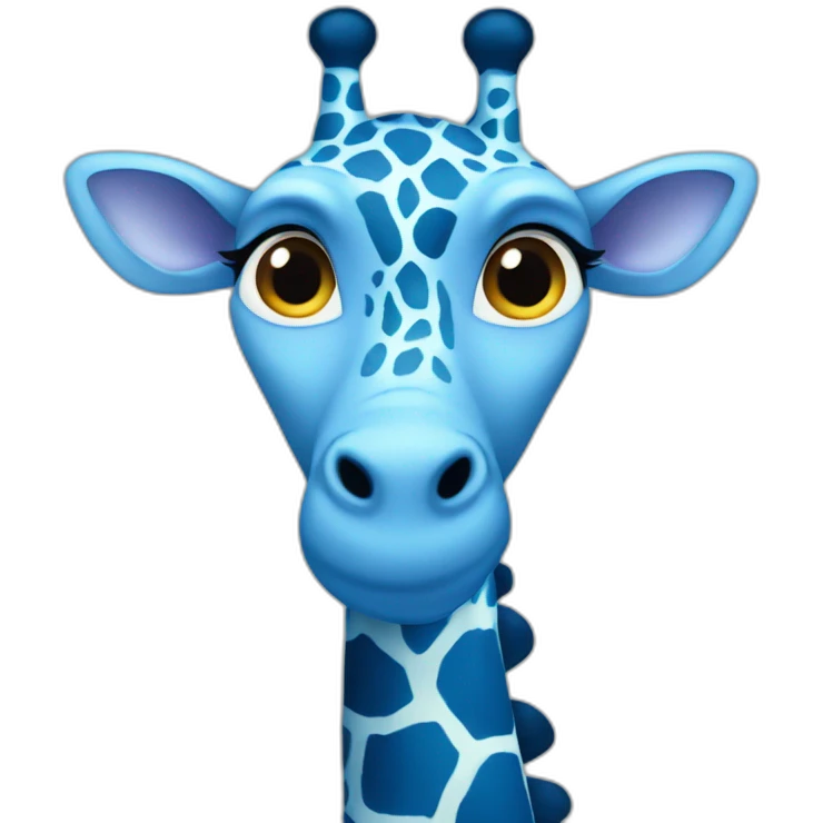 blue giraffe emoji