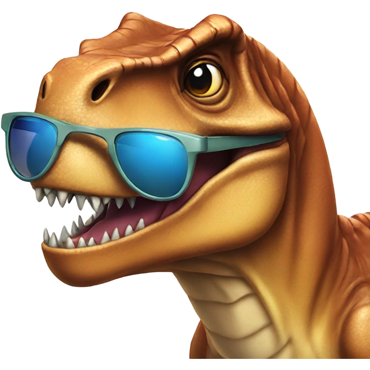 T-Rex wearing sunglasses  emoji