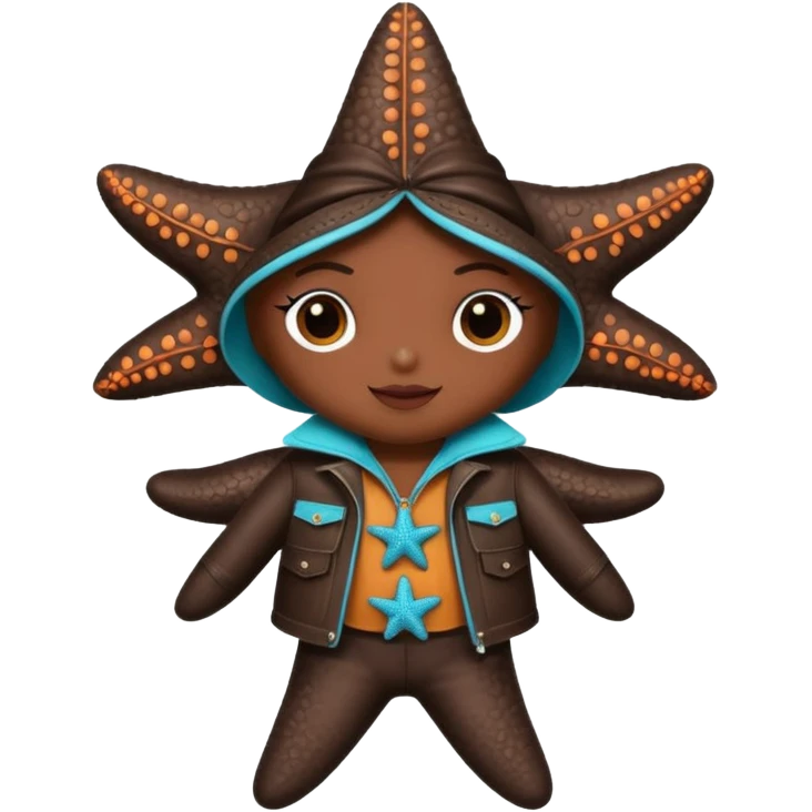 Starfish in leather fetish wear emoji