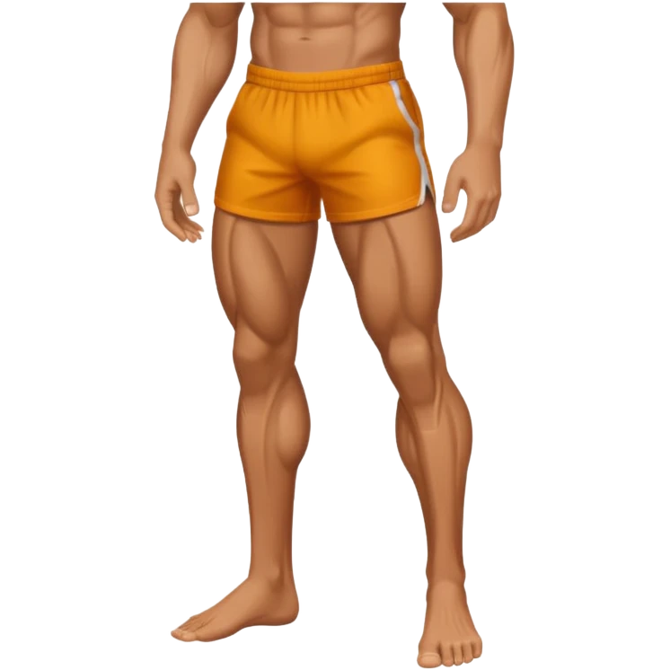 Create leg muscle emoji without pants. Only leg part. Like this one but only legs and closer. I want only legs not torso or arms emoji