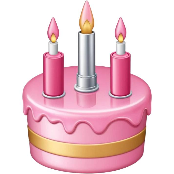 Birthday cake lipgloss  emoji