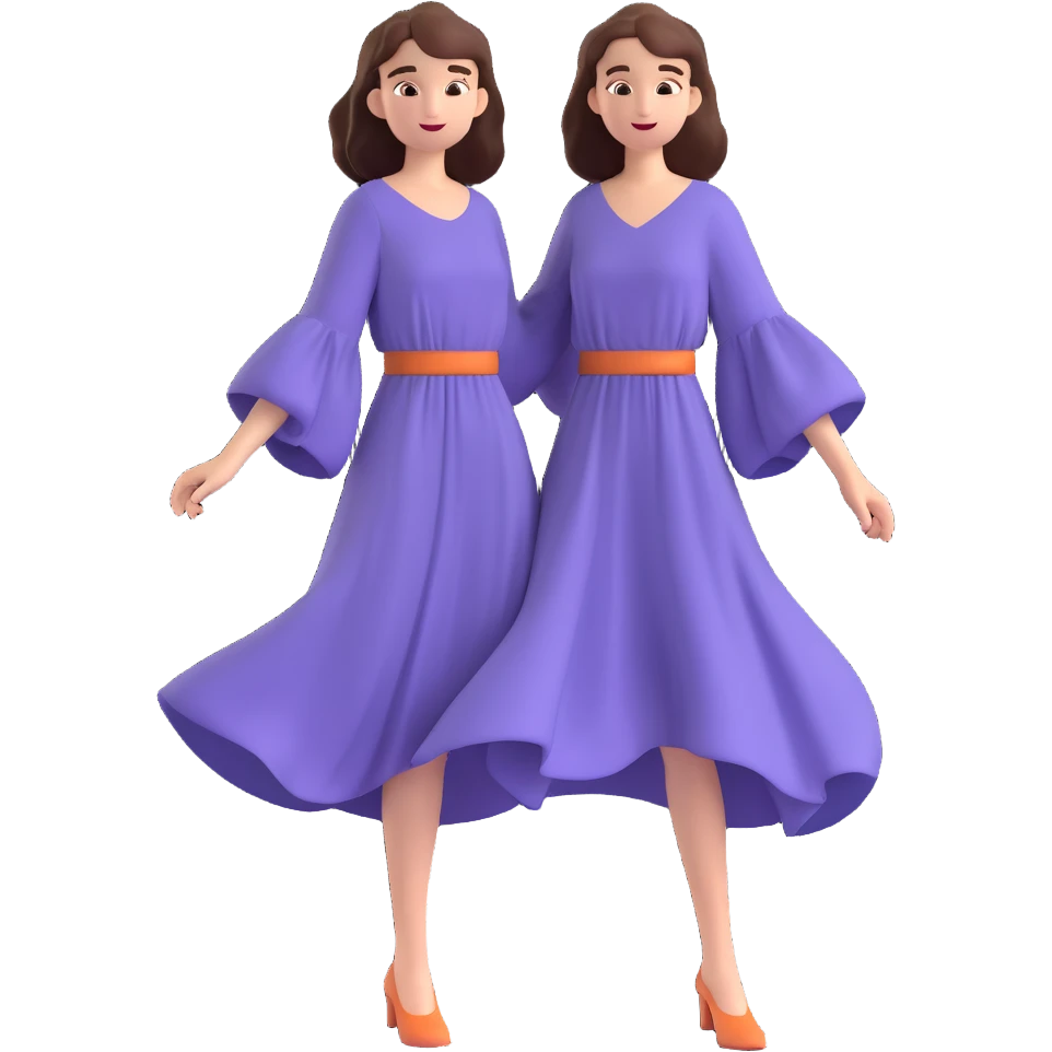 flowy dress with wide sleeves airy and loose emoji