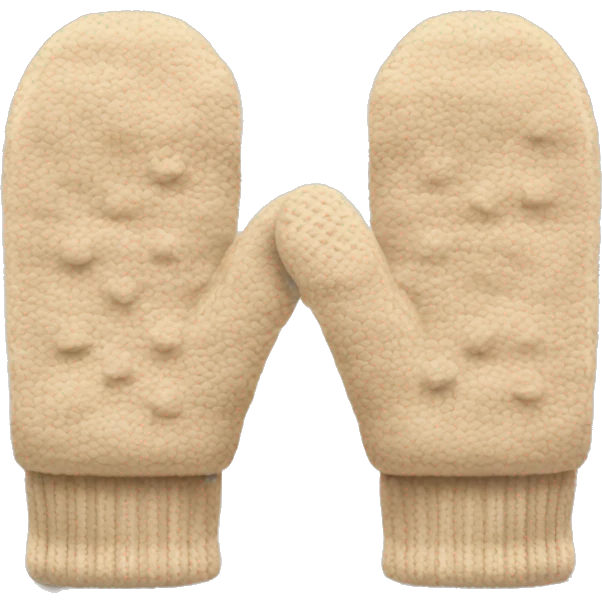Beige mittens emoji