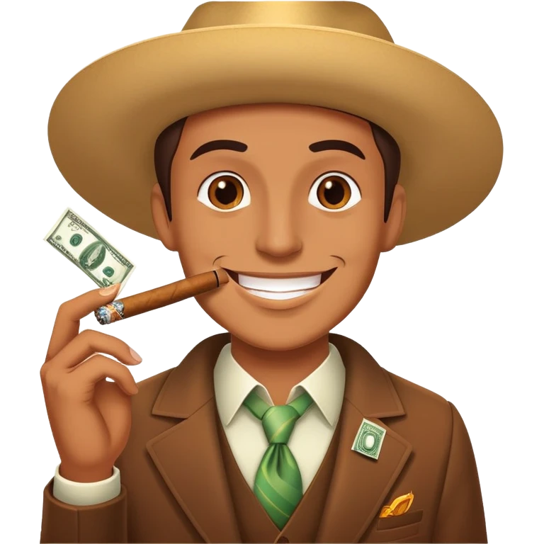 عکس منو در حالی که دارم یک سیگار با دلار روشن میکنم نشون بده emoji
