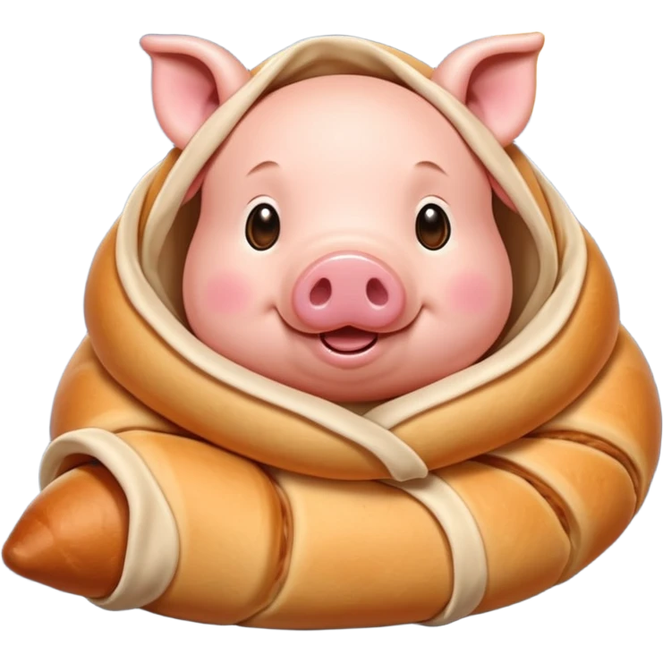 lunar 2019 pig in blanket emoji