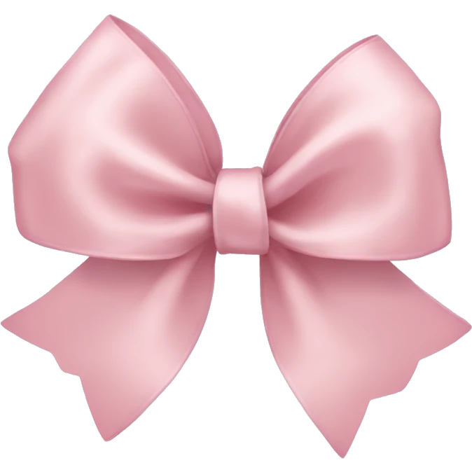 light pink ribbon bow emoji