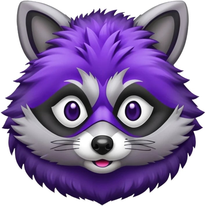 Purple raccoon  emoji