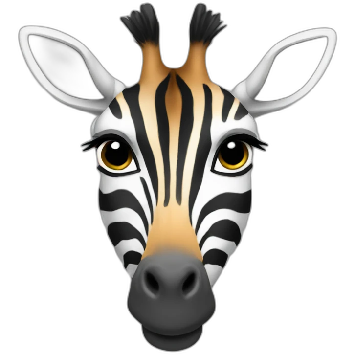 Zebra Giraffe Hybrid emoji