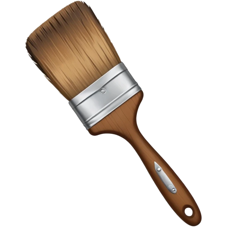 beautiful vintage brown paint brush emoji