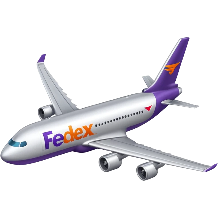 FedEx airplane emoji