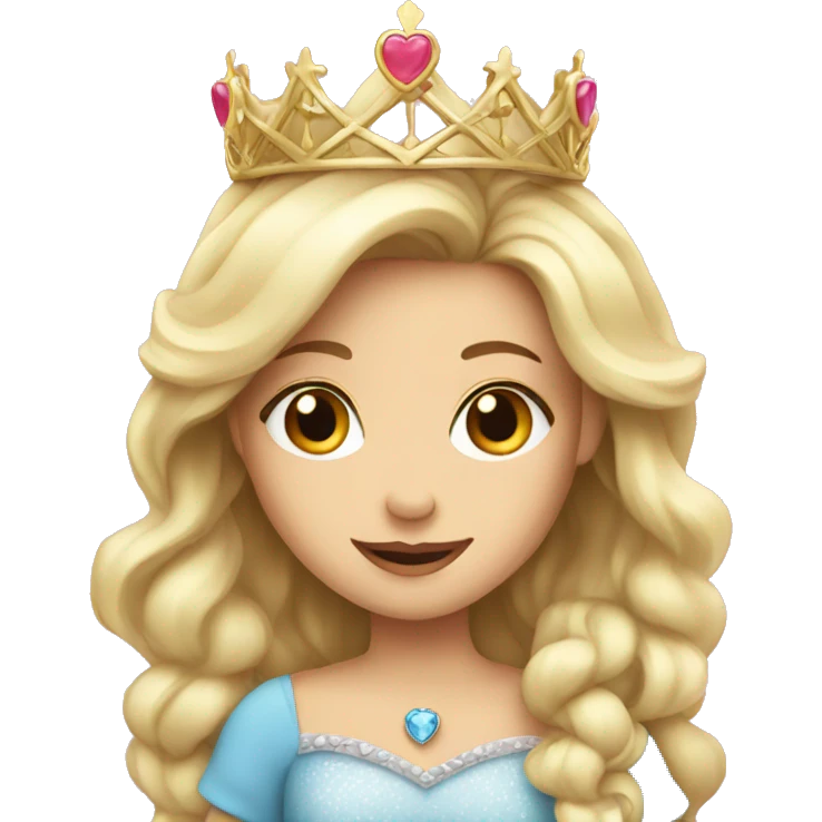 princess with hea emoji