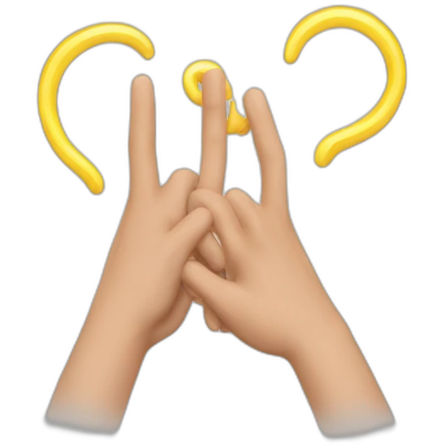 Hands signe of JUL emoji