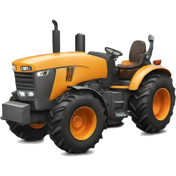 tracteur qui rigole emoji