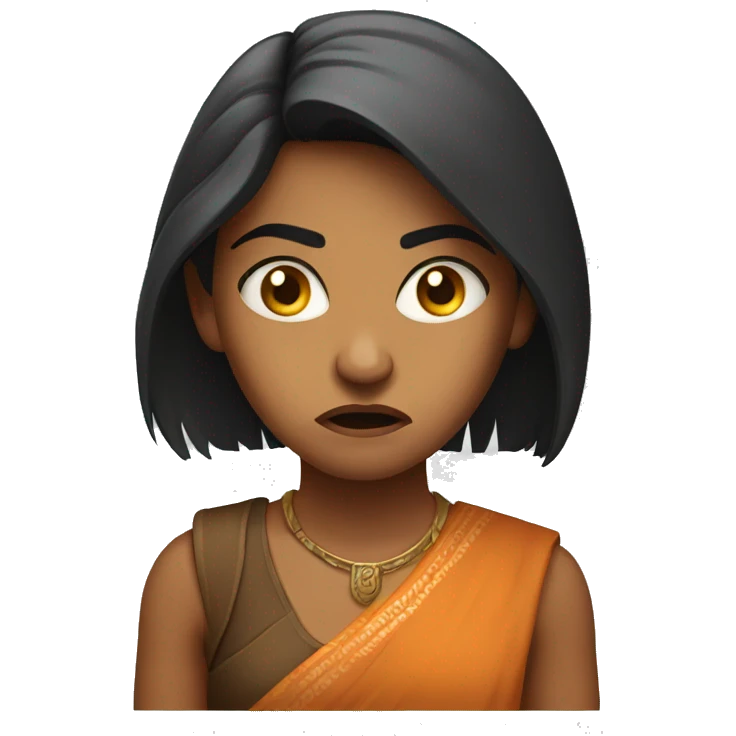 Angry indian girl emoji