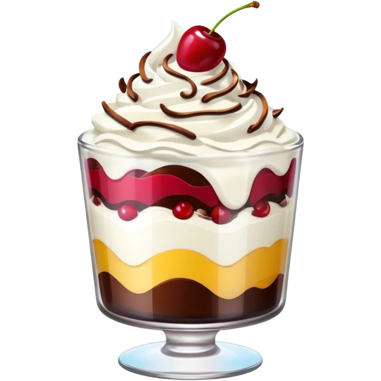 dessert in a glass emoji