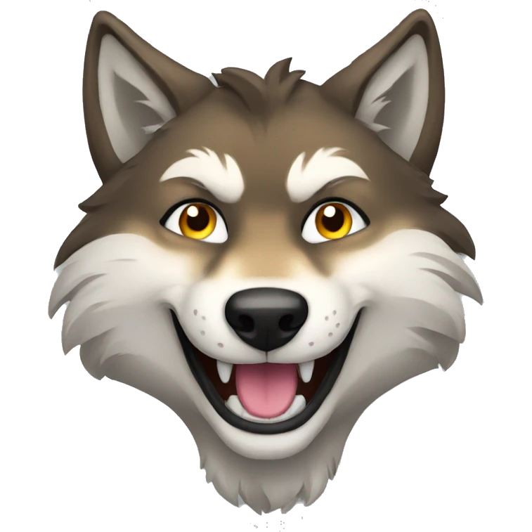 wolf smile emoji